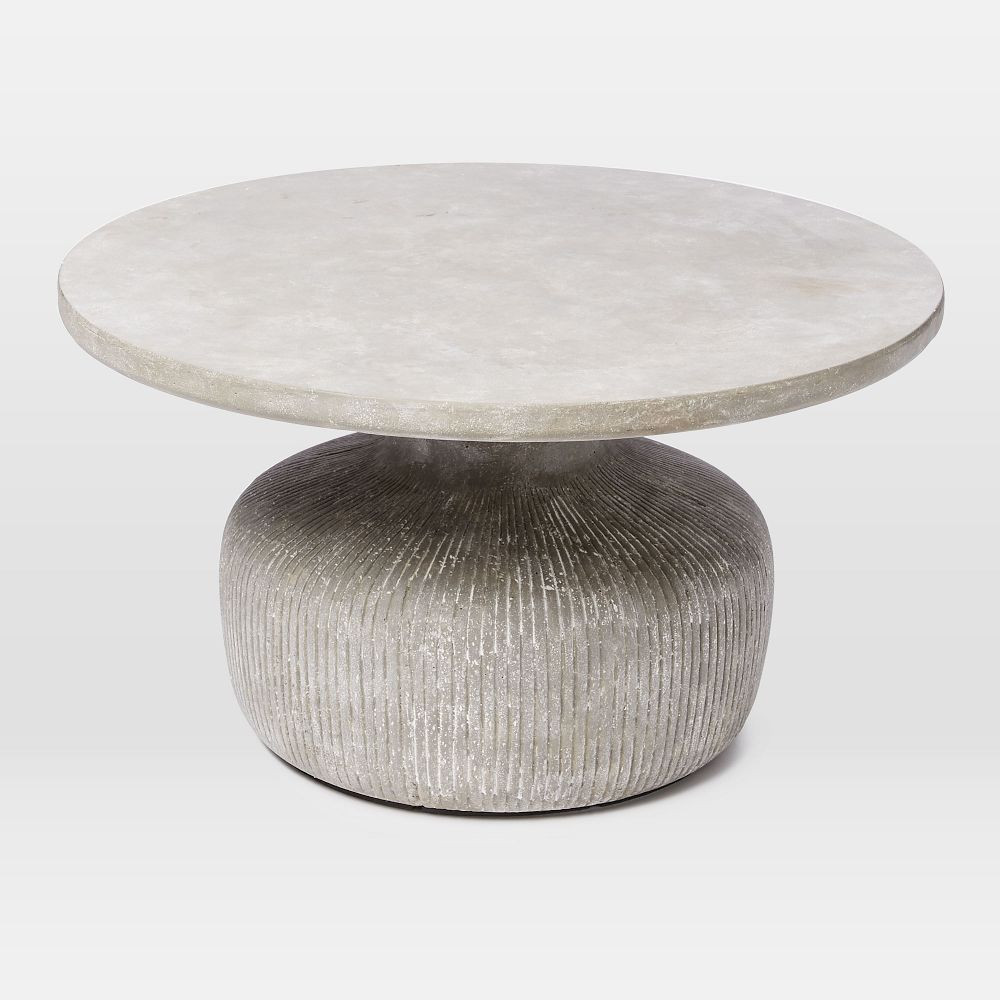 Tambor Indoor/Outdoor Round Coffee Table (30"&ndash;40") | West Elm (US)