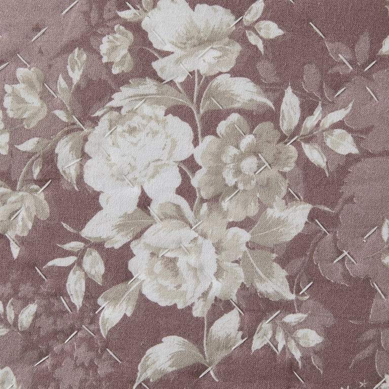 My Texas House Almohada Decorativa de Algodón Floral Malva Polvoriento Candace de 20" x 20" | Walmart (US)