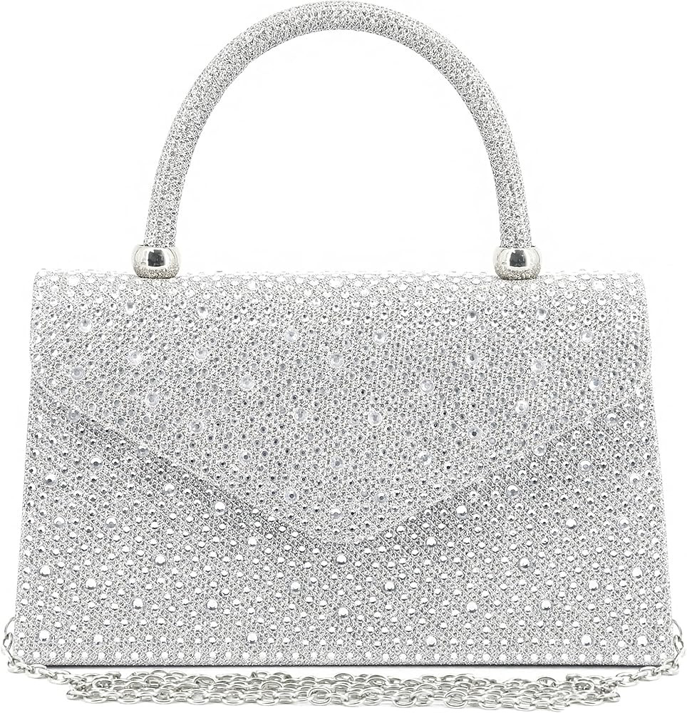 Gabrine Women's Luxury Rhinestone Decor Evening Bag Party Clutches Wedding Purses Cocktail Prom H... | Amazon (US)