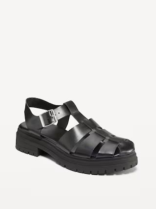 Chunky Heel Fisherman Sandal | Old Navy (US)