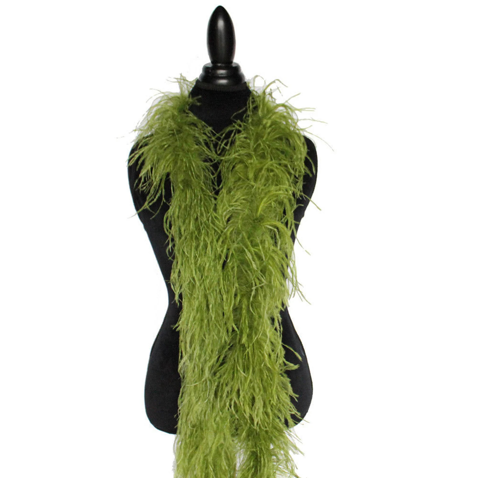 4 Ply MOSS GREEN Ostrich Feather Boa 2 Yards for Halloween Costume Craft Bridal Bachelorette Desi... | Etsy (Global)