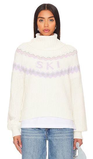Kaley Ski Sweater in Blue And Ivory Multi | Revolve Clothing (Global)