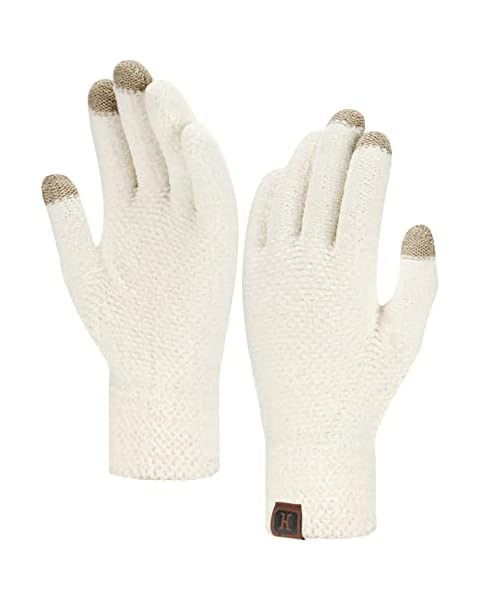 Amazon.com: Winter Gloves Women Cold Weather, Gloves for Women Warm Merino Wool Cable Knit with Thic | Amazon (US)