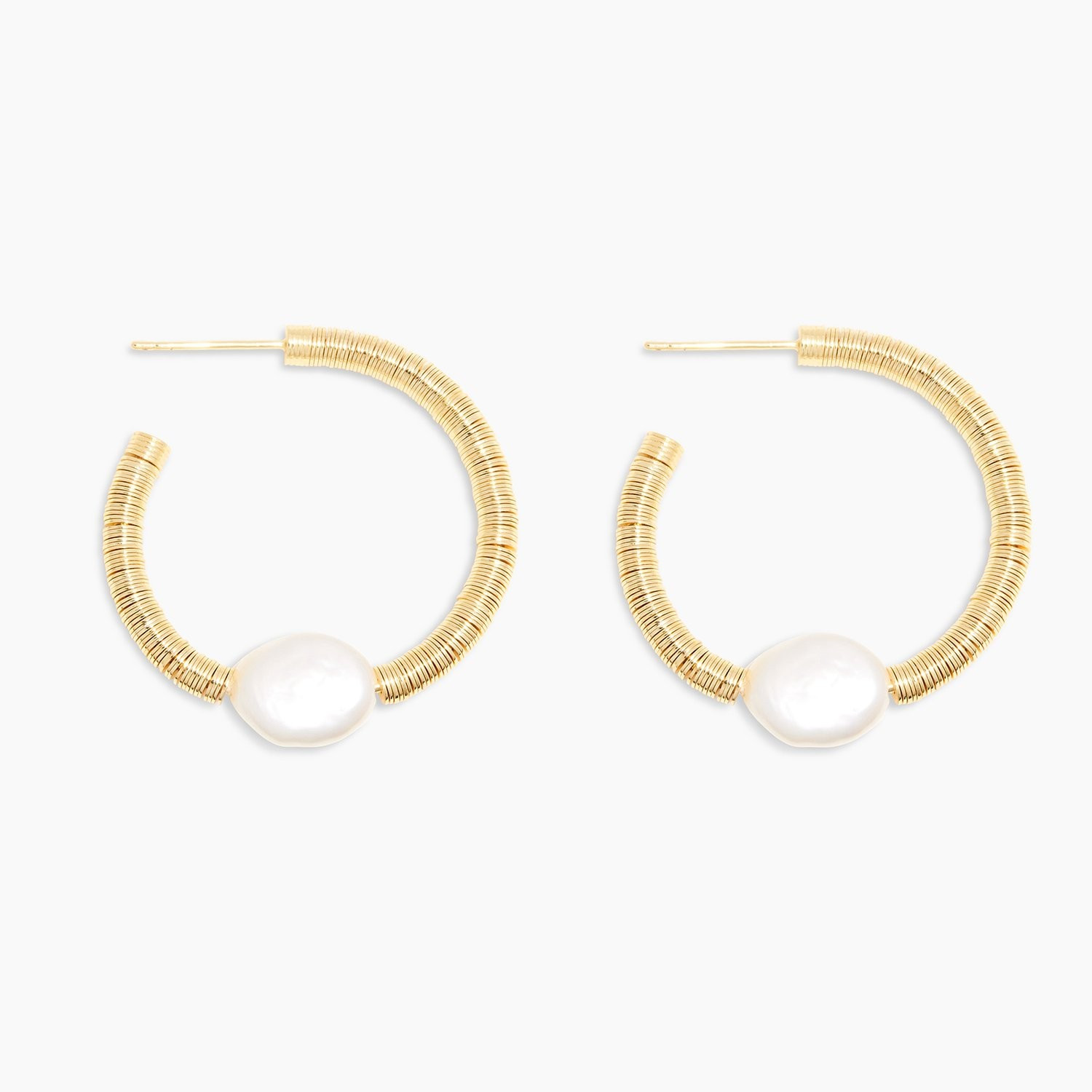 Margot Pearl Hoops | Gorjana
