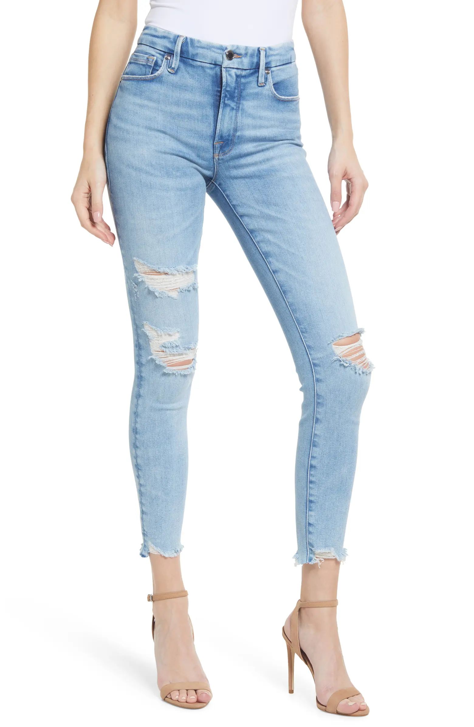 Good Legs Chewed Hem Skinny Jeans | Nordstrom