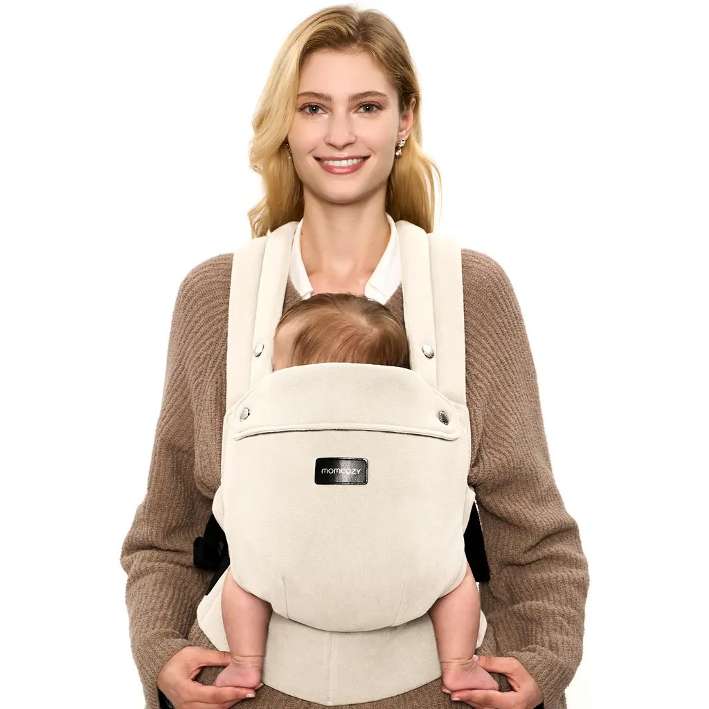 Momcozy Baby Carrier with Natural Cotton Linen in Light Amber at Nordstrom | Nordstrom