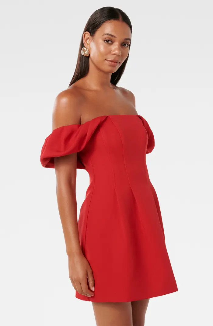 Ever New Jacquie Off the Shoulder Minidress | Nordstrom | Nordstrom