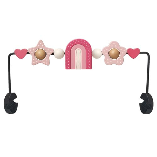 Baby Bouncer Toy Bar– Compatible with Baby Bjorn Bouncer, Wooden Bouncer Toy Bar Attachment, Rotatable Sensory Toys Gifts for Babies (Rainbow) | Amazon (US)