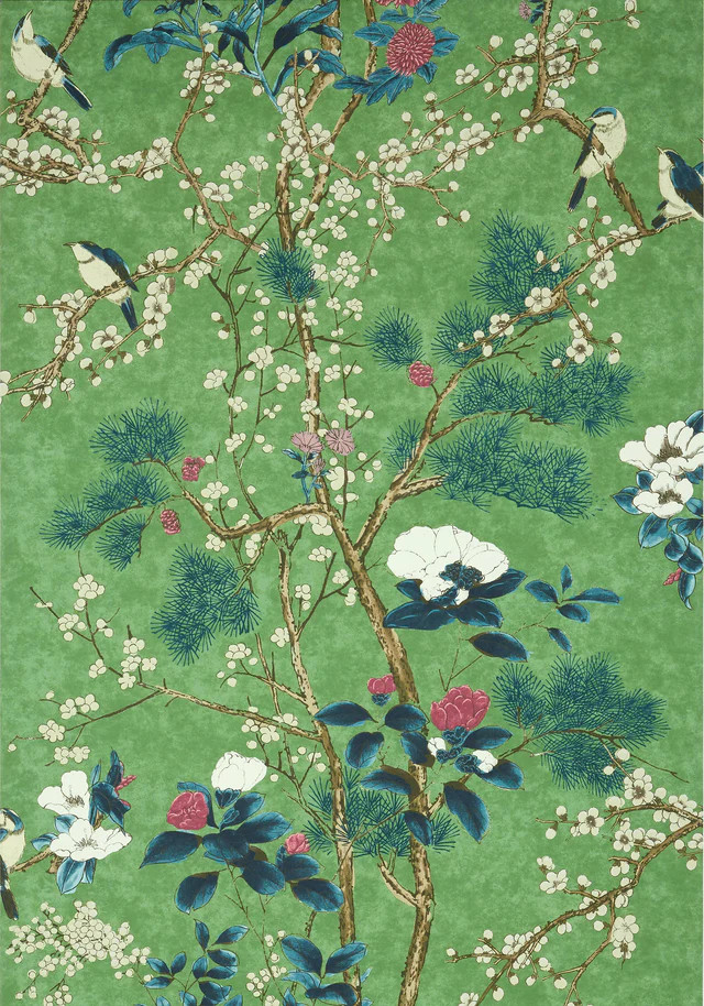 Thibaut Katsura Emerald Wallpaper | DecoratorsBest