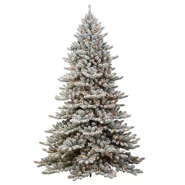 PULEO INTERNATIONAL 6.5-ft. 450-Light Flocked Fraser Fir Artificial Christmas Tree | Kohl's