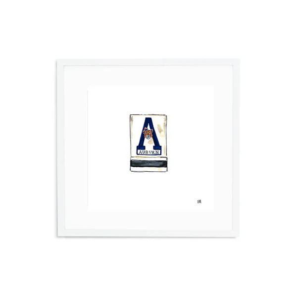 Auburn Matchbook Fine Art Print | Evelyn Henson