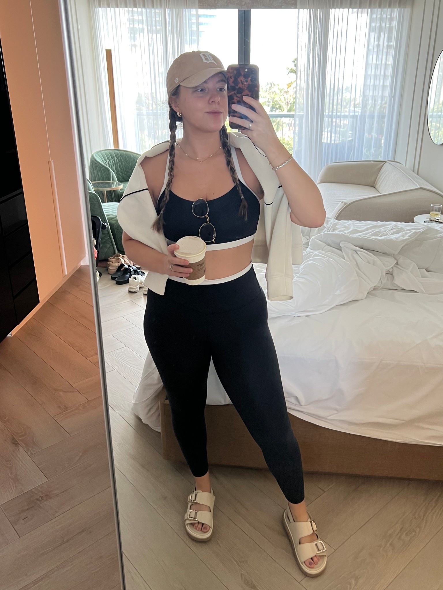 I love this Target matching set. Wearing a large in top and bottom, should have gotten a medium in the top. 

#LTKActive #LTKMidsize #LTKFindsUnder100