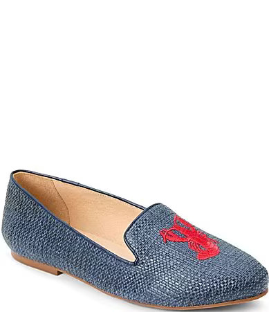 Jack Rogers Lobster Raffia Loafers - 7.5 | Dillard's