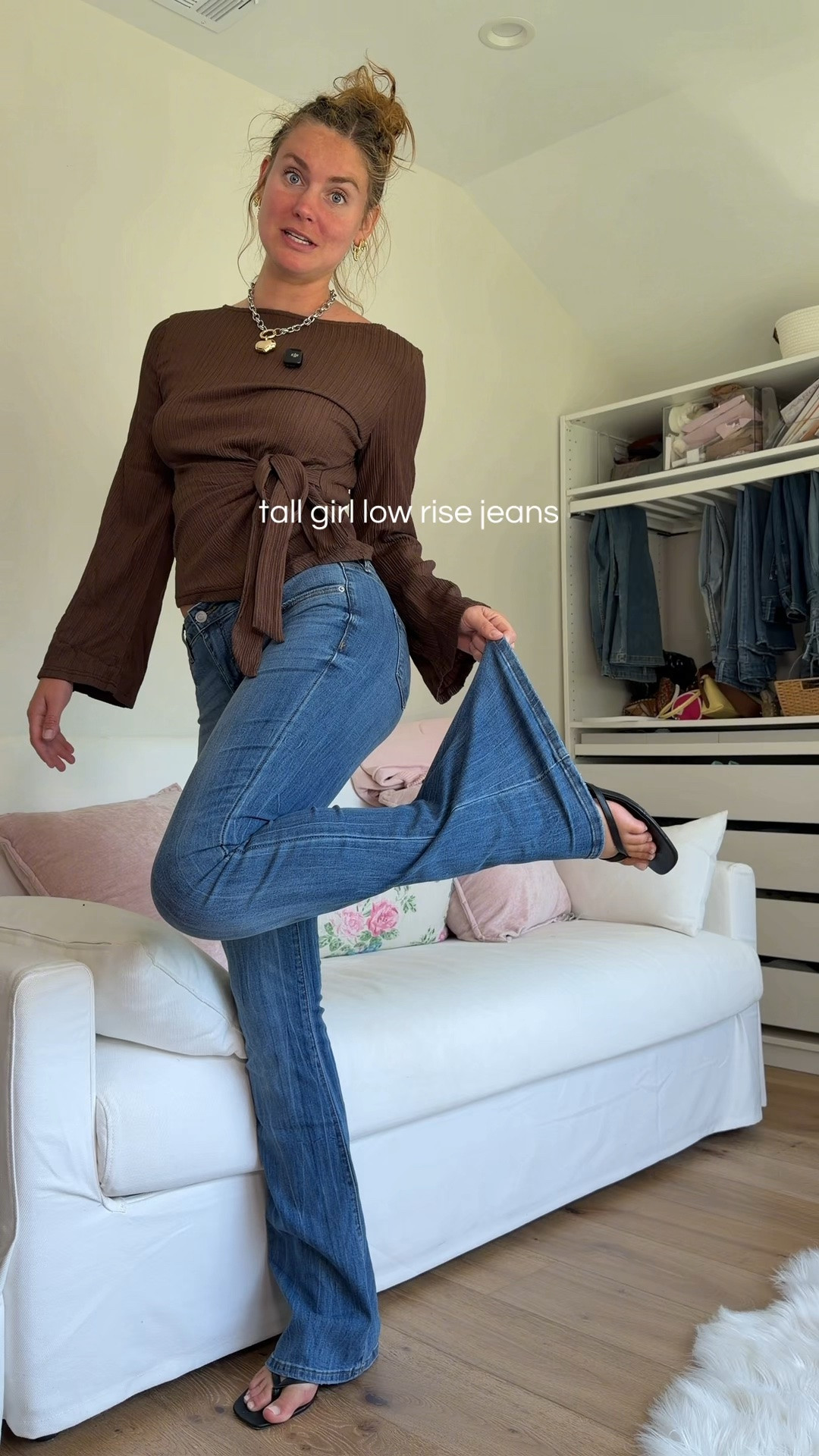 Girls, are we bringing low-rise bootcut jeans back or did they never leave? 👀👖

Because finding women’s jeans that are actually LONG on long legs should not be this difficult. “Full length” somehow turns into ankle length, and cute bootcut jeans can turn into awkward cropped flares real fast. These Fashion Nova Tall Out Of My Way Low Rise Bootcut Jeans are made for tall women, and the extra length is exactly what I want to see. 🙌✨

The low rise + medium wash + bootcut shape is such a cute combination, and I love that the hem actually reaches the floor on long legs instead of floating above your shoes. Tall girls know that feeling is basically a luxury.

Comment SHOP and I’ll send you where to get these jeans in your DMs. 🫶

Follow @kristinanicoletall for tall girl fashion, women’s outfit finds, and clothes that actually work for long legs.

tallgirlstyle tallgirlfashion tallgirls tallwomen talljeans jeansfortallwomen tallgirlapproved tallgirloutfits longlegs longlegjeans womensfashion womensstyle womensjeans lowrisejeans bootcutjeans fashionnova fashionnovajeans tallgirlproblems tallgirlfinds wardrobefinds @fashionnova