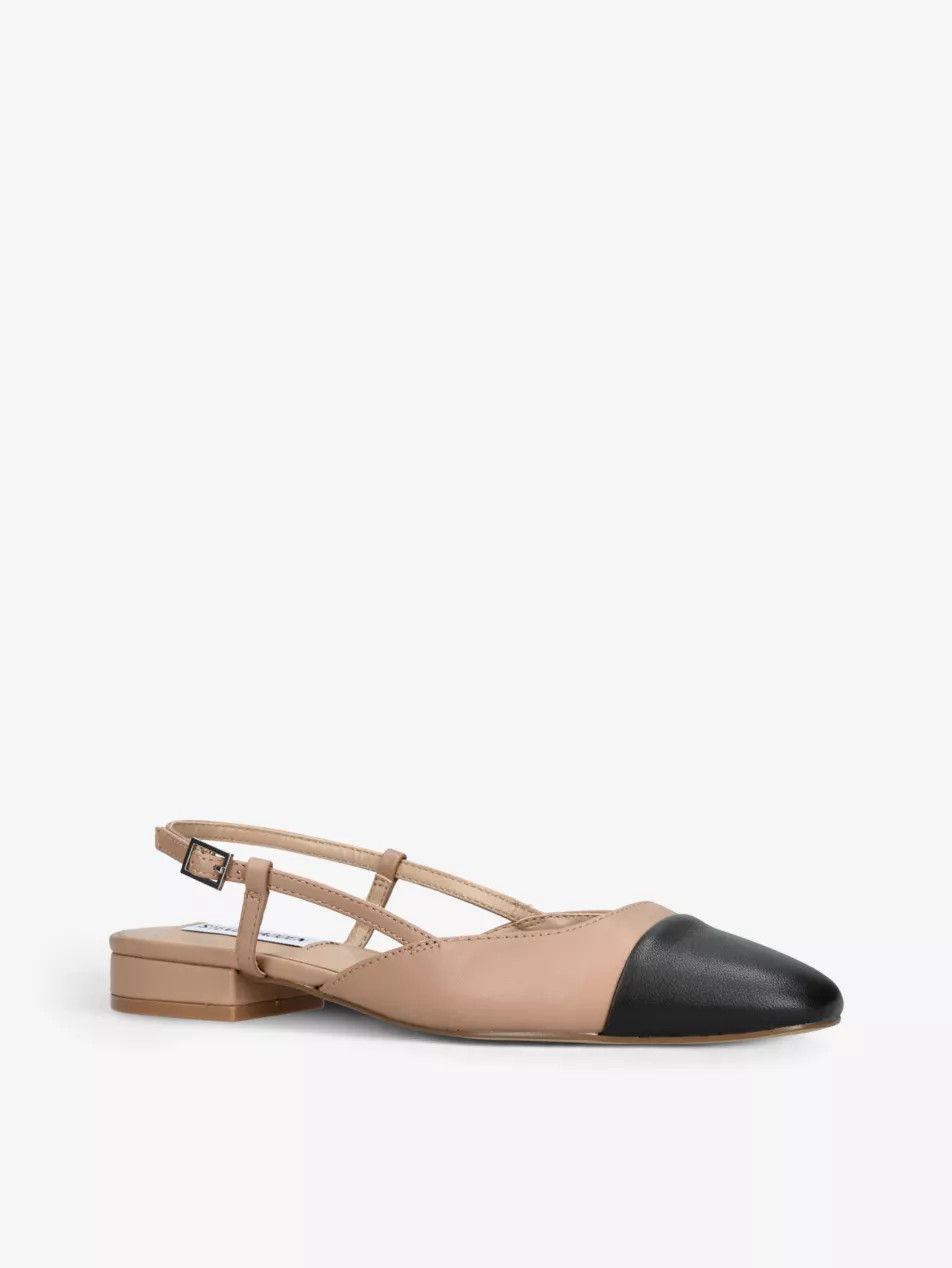 Belinda 217 contrast-panel leather slingback pumps | Selfridges