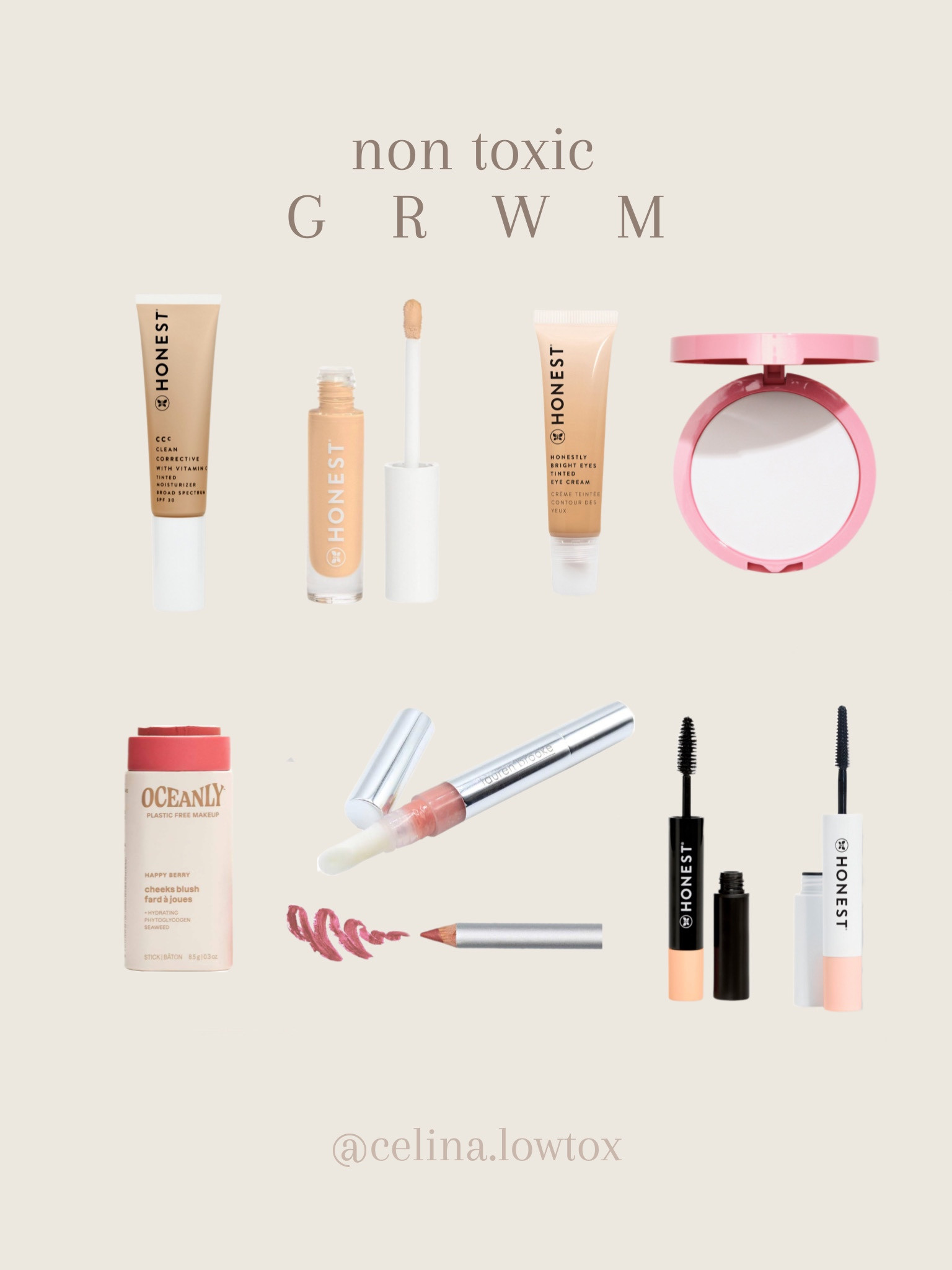 non toxic makeup! lip products are from Lauren Brooke Cosmetiques use code: CELINALOWTOX ☺️🫶🏼 #nontoxicmakeup #makeup #lowtox #cleanbeauty #nontoxic #lowtoxiclife 

#LTKbeauty #LTKMostLoved #LTKSeasonal