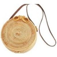 Round Rattan Crossbody Bag | Etsy (US)