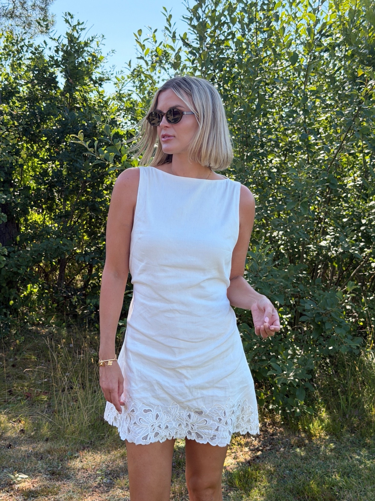 Last few days in Sweden wearing this perfect linen lace dress! Size 10

#LTKsummer #LTKstyletip #LTKeurope