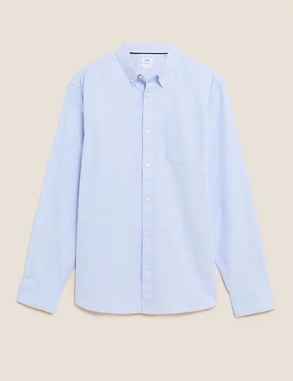 Pure Cotton Oxford Shirt | Marks & Spencer (UK)