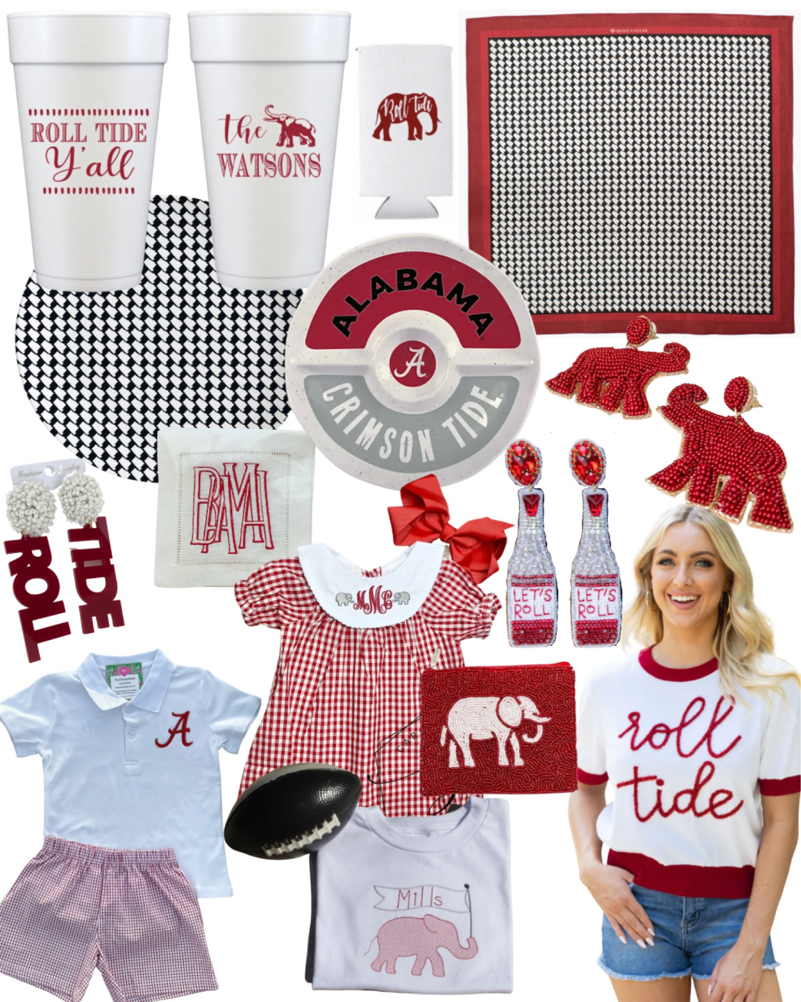 University of Alabama, Bama, Crimson Tide, Roll Tide, game day, tailgate, college football, tailgate outfits, game day dress, entertaining  

#LTKU #LTKunder50 #LTKunder100