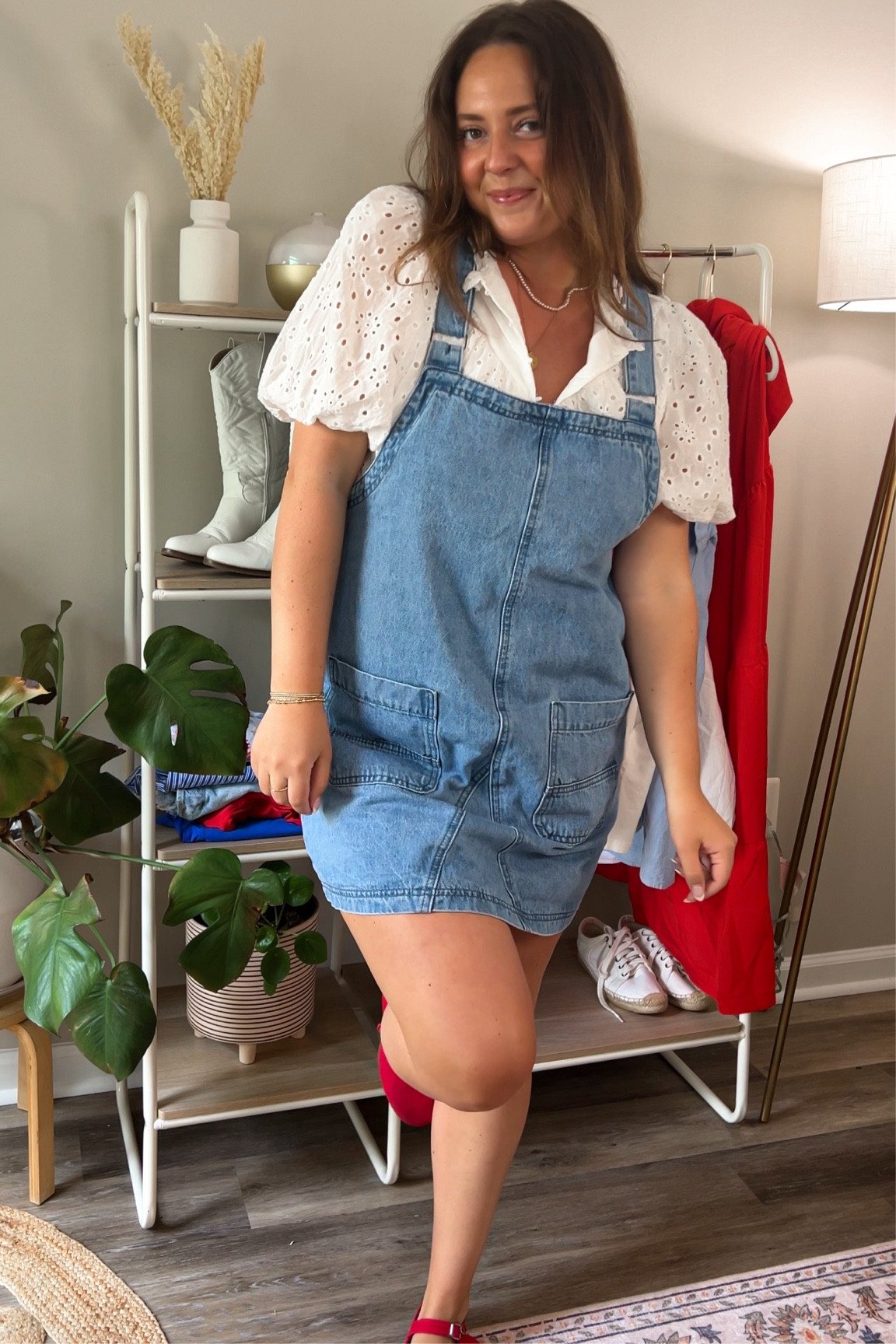 4th of July Outfit Inspo 🇺🇸
Love this poof sleeve eyelet top (medium) and denim overall dress (large)

#LTKStyleTip #LTKSeasonal #LTKFindsUnder50
