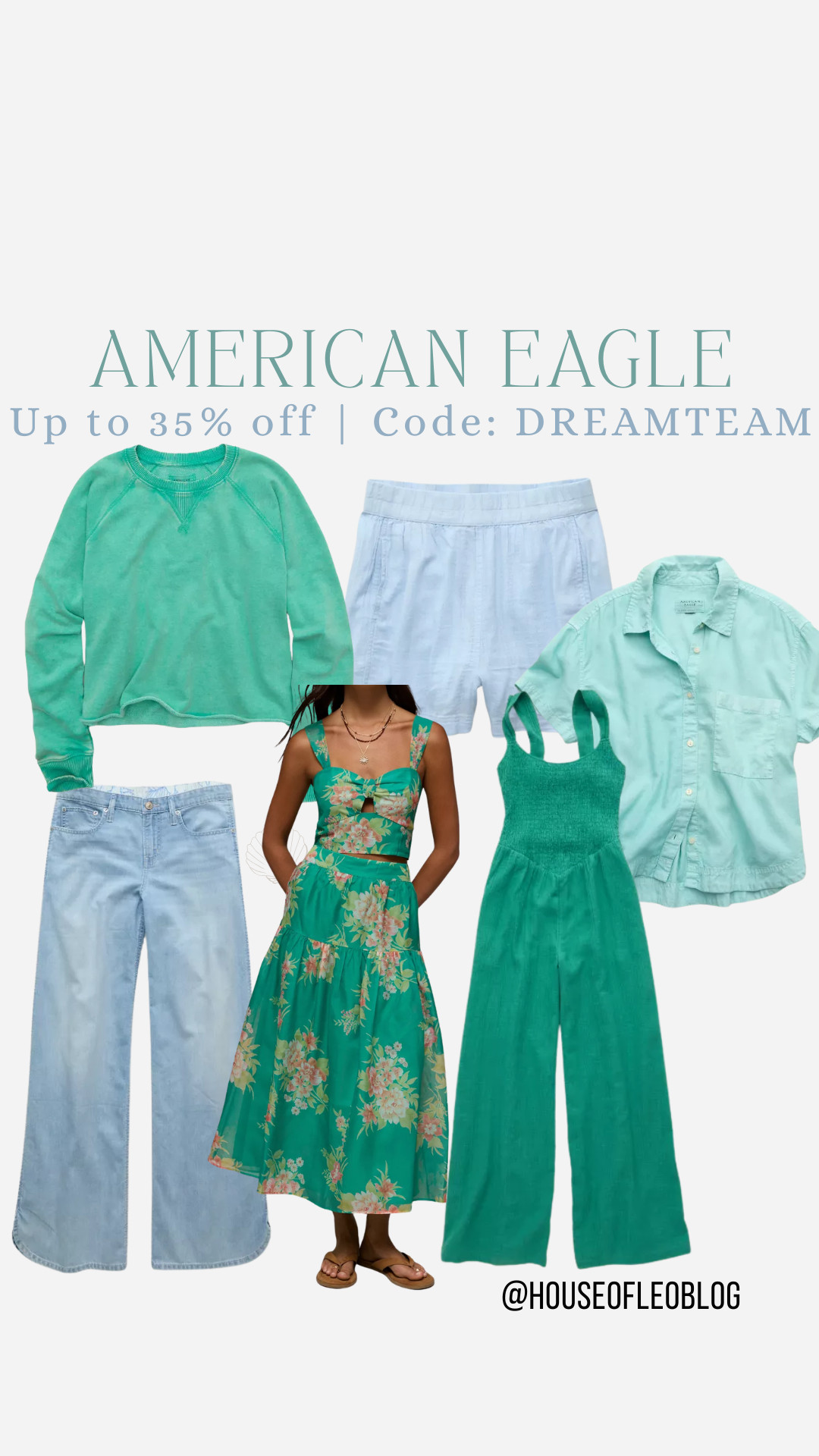 up to 25% off at american eagle. code DREAMTEAM 

 #LTKSaleAlert
