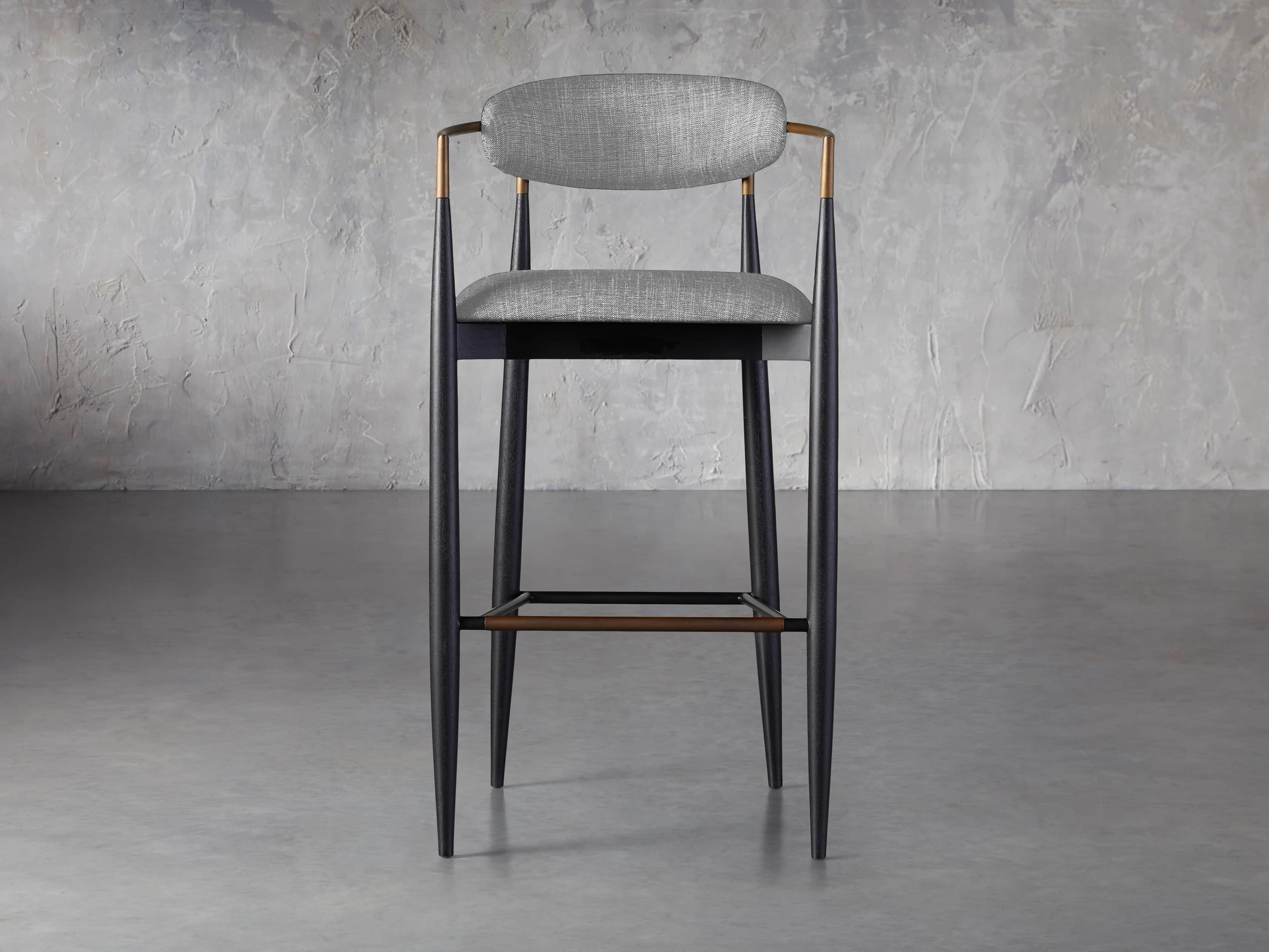 Jagger Barstool in Cary Grey | Arhaus
