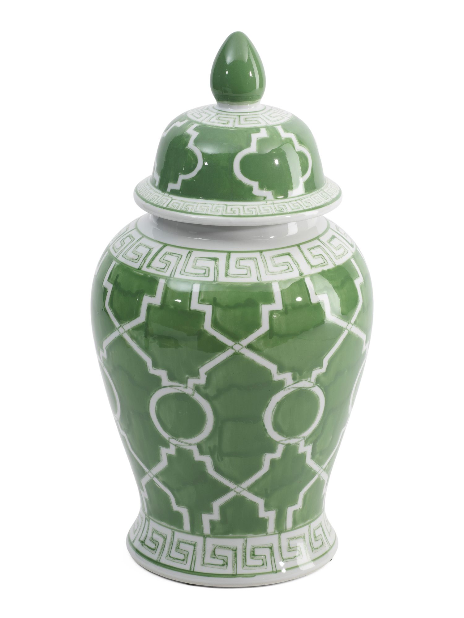 Modern Ceramic Temple Jar With Lid | Marshalls