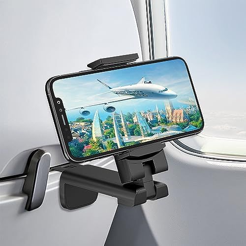 Airplane Travel Essentials Phone Holder, Universal Handsfree Phone Mount for Flying with 360 Degr... | Amazon (US)