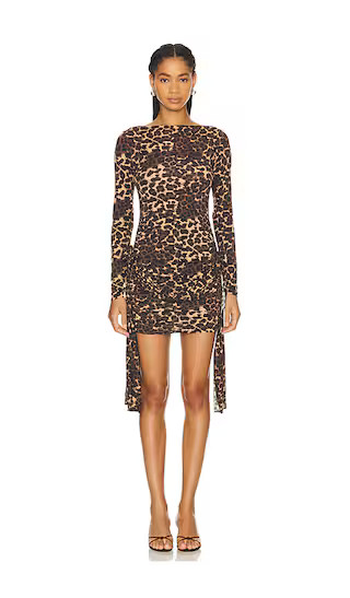 LIONESS Glory Mini Dress in Brown. - size L | Revolve Clothing (Global)