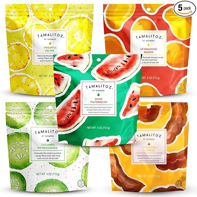 Tamalitoz Fiesta Pack – Spicy Mexican Hard Candy Variety with Chile, Lime & Sea Salt – 5 Flav... | Amazon (US)