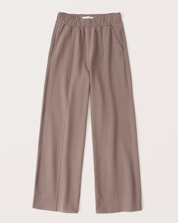 Luxe Terry Wide Leg Sweatpants | Abercrombie & Fitch (US)