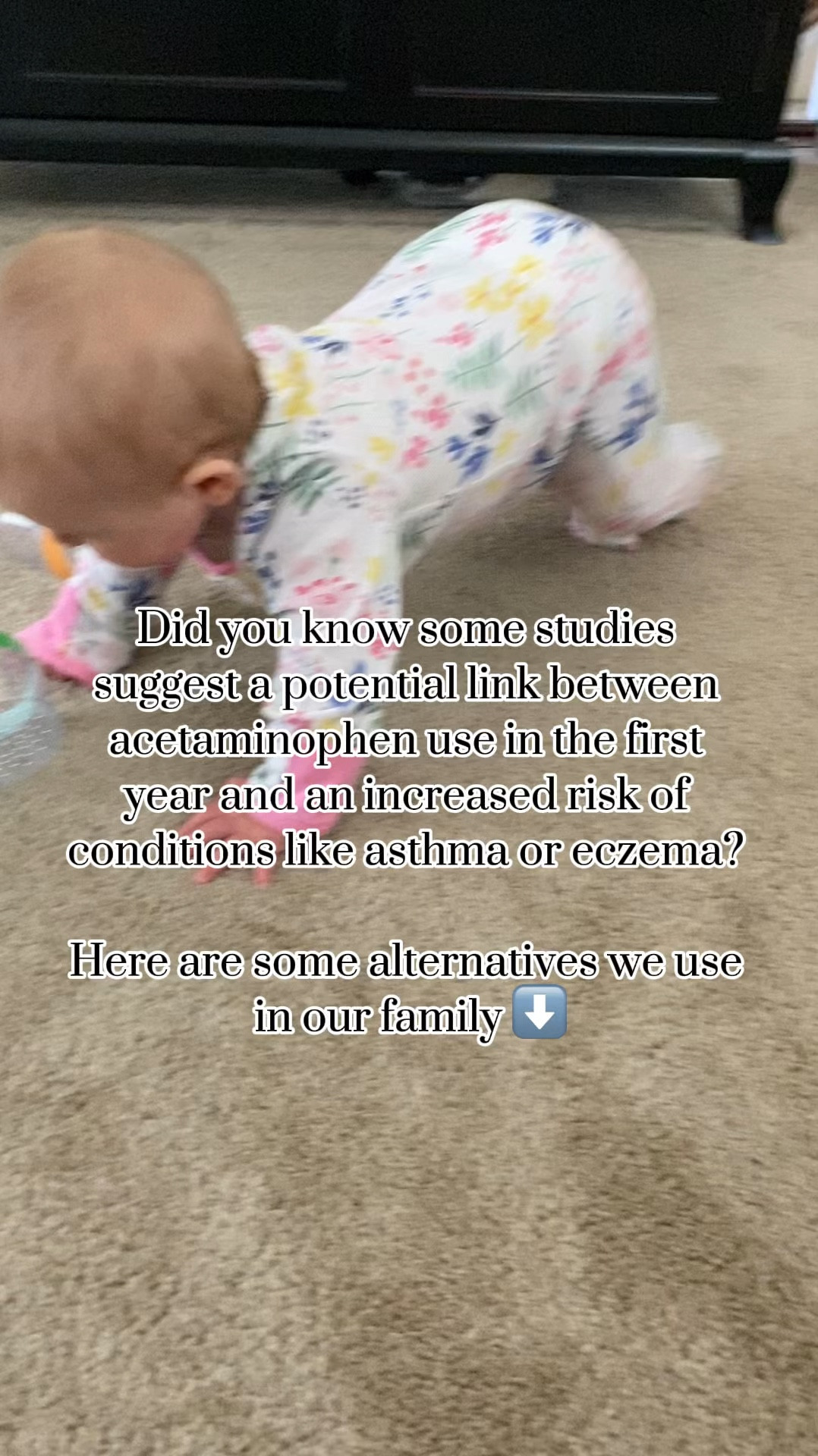 One theory suggests acetaminophen might deplete glutathione, a vital antioxidant, or trigger stronger immune responses during inflammation. Here are some natural alternatives we use in our family:

Fever:
• Lukewarm bath with Epsom Salt from @ancient.minerals (soothes muscles and reduces inflammation)
• Warm sock theory (promotes circulation and supports the immune system)

Pain:
• Peppermint oil from @planttherapy (eases headaches and muscle tension)
• Teeth Tamer from @earthleywellness (natural teething relief)
• Red Light therapy from https://mitoredlight.com/?afmc=UNWAVERING (use this link for 5% off—helps with inflammation and healing)

If needed, try dye-free Motrin as a last resort (consult your healthcare provider).

What are your favorite remedies for fever and pain relief? Let’s share tips—follow for more natural living ideas!

#naturalremedies #parentingtips #holistichealth #alternativemedicine #lowtoxliving #momlife

#LTKKids #LTKBaby #LTKFamily