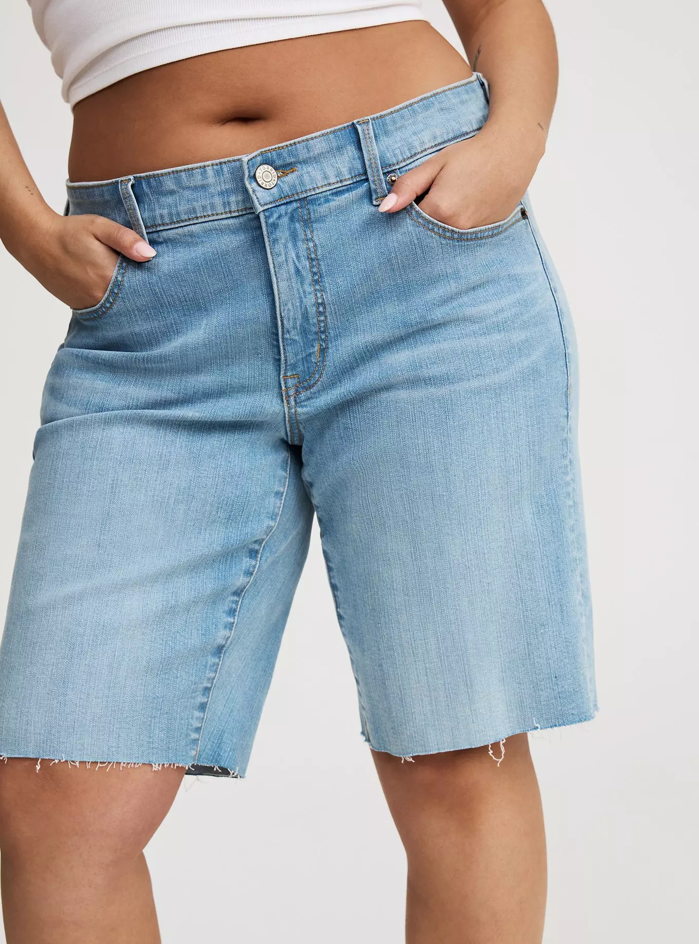 Baggy Mid-Rise Bermuda Short | Torrid (US & Canada)