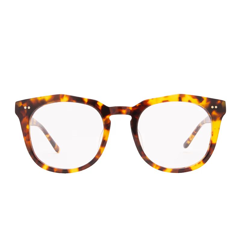 WESTON - AMBER TORTOISE + BLUE LIGHT TECHNOLOGY CLEAR GLASSES | DIFF Eyewear