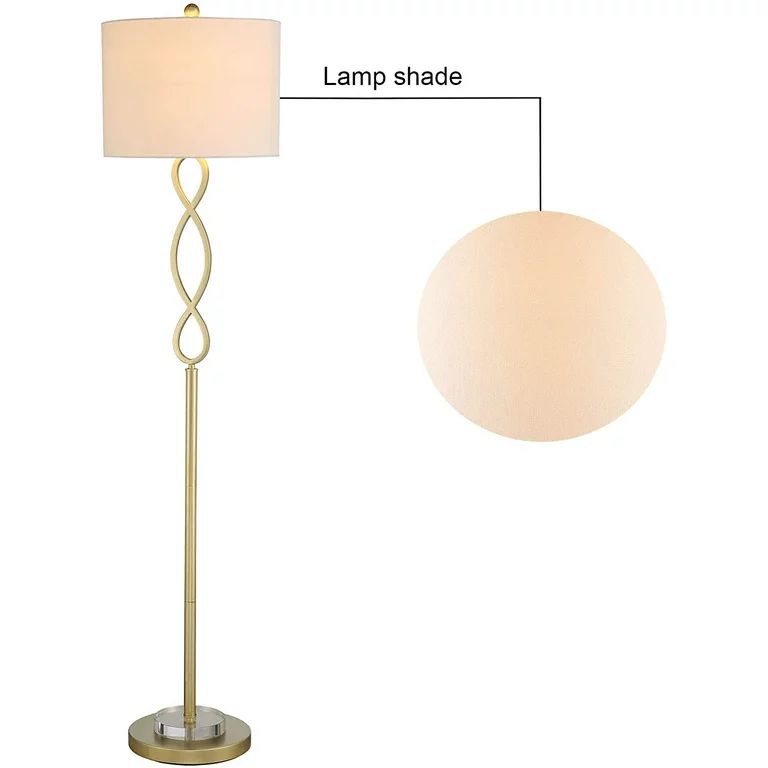 Maxax Floor Lamp for Living Room, Reading Standing Light, Gold Finish | Walmart (US)