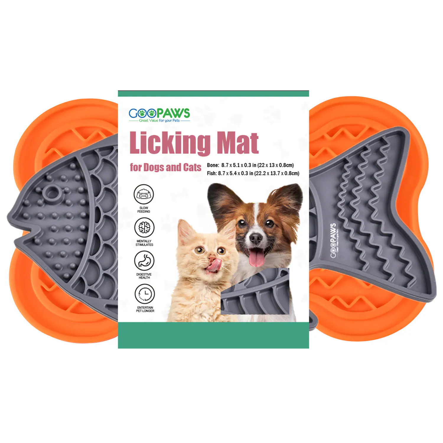 Jespet Licking Mat 2 Pack Silicone Dog/Cat Food/Water bowl 1 Bowls | G0850043867340 | Lowe's