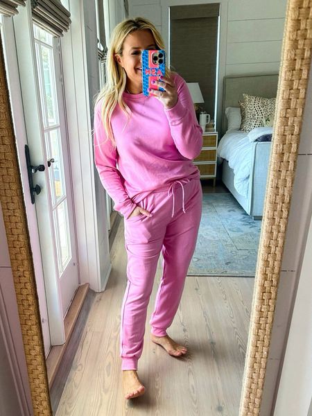 Pink loungewear from target! Wearing size small in both 

#LTKstyletip #LTKsalealert #LTKfindsunder50