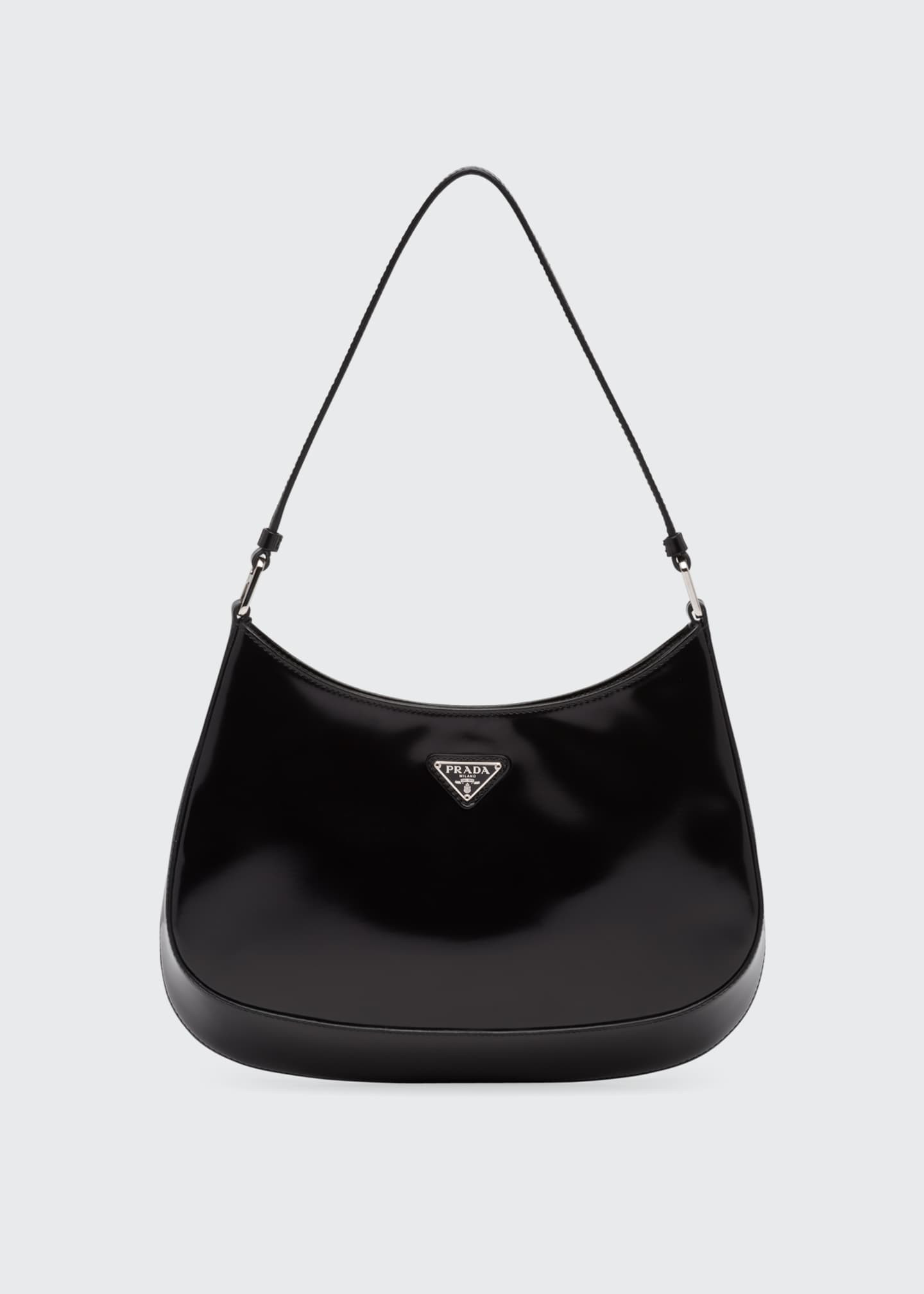 Prada Cleo Brushed Leather Hobo Bag | Bergdorf Goodman