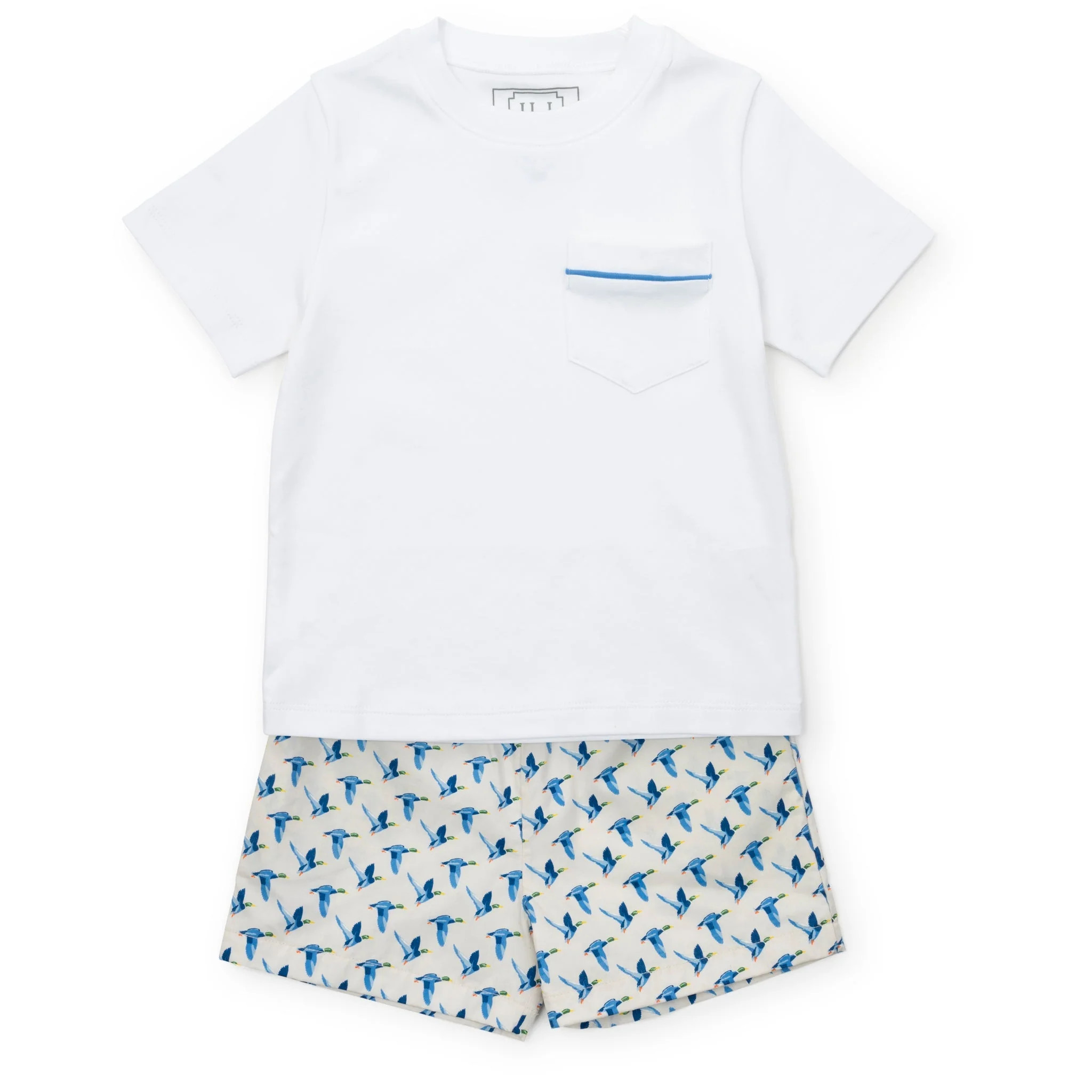 Hudson Boys' Short Set Mallard Ducks | Lila and Hayes