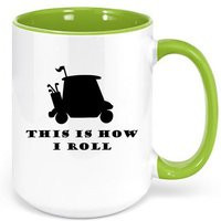 Golfing Coffee Cup, This Is How I Roll, Golf Mug, Gift For Golfer, Father's Day Gift, Sublimated Design | Etsy (US)