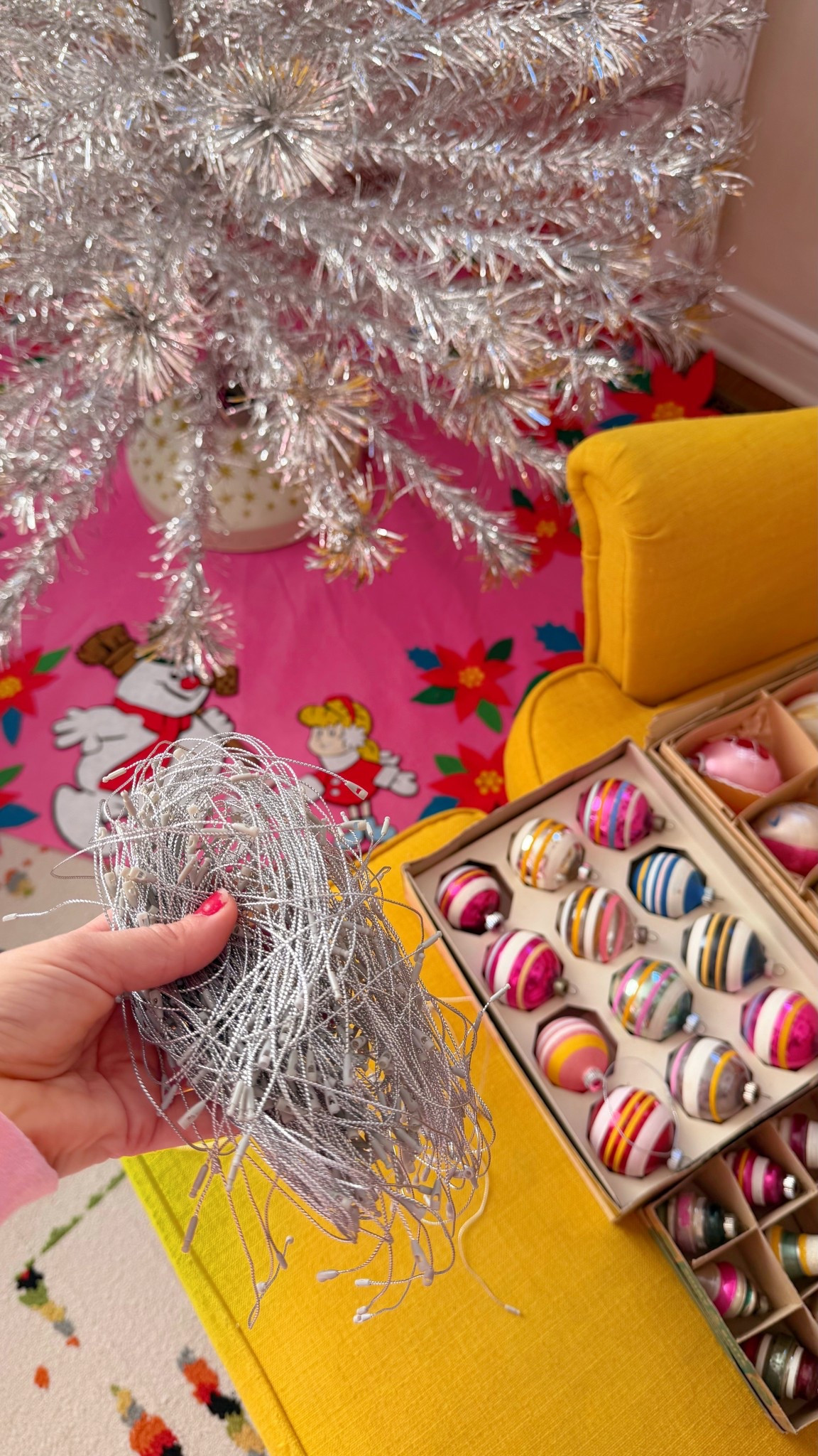 Ornament hangers for aluminum trees 🎄