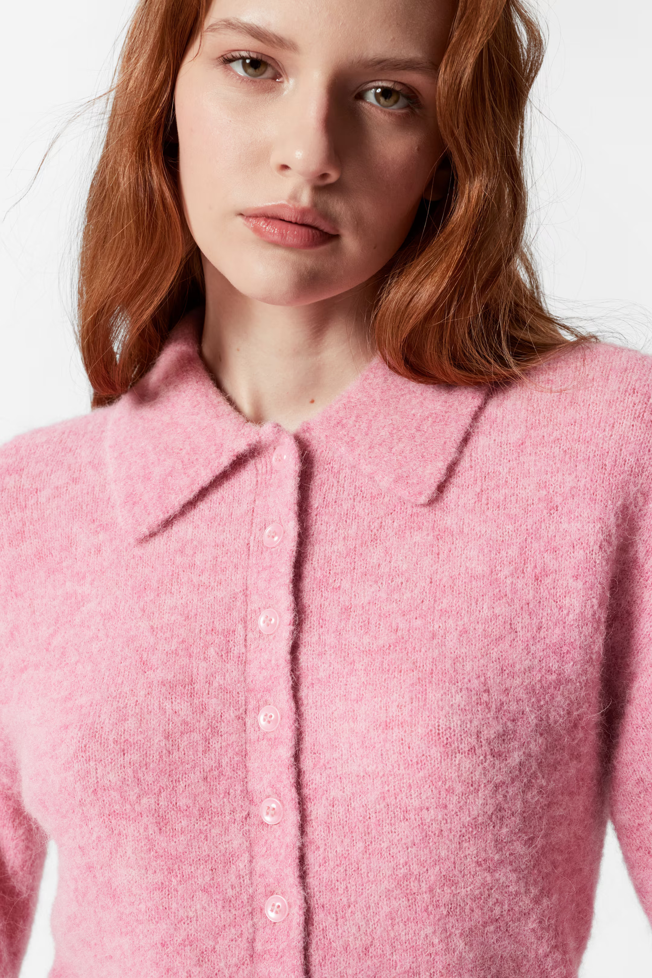 Alpaca-Blend Short-Sleeve Cardigan | H&M (UK, MY, IN, SG, PH, TW, HK)