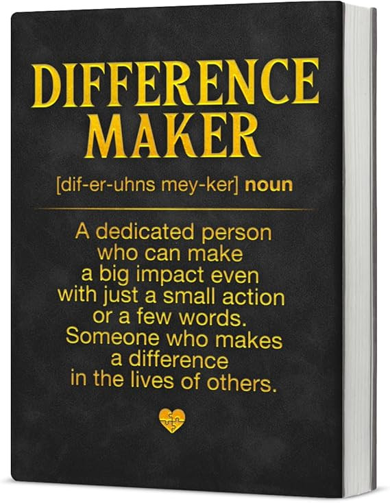 Journal Notebook Difference Maker Gift, Employee Appreciation Gift, Difference Maker Definition W... | Amazon (US)
