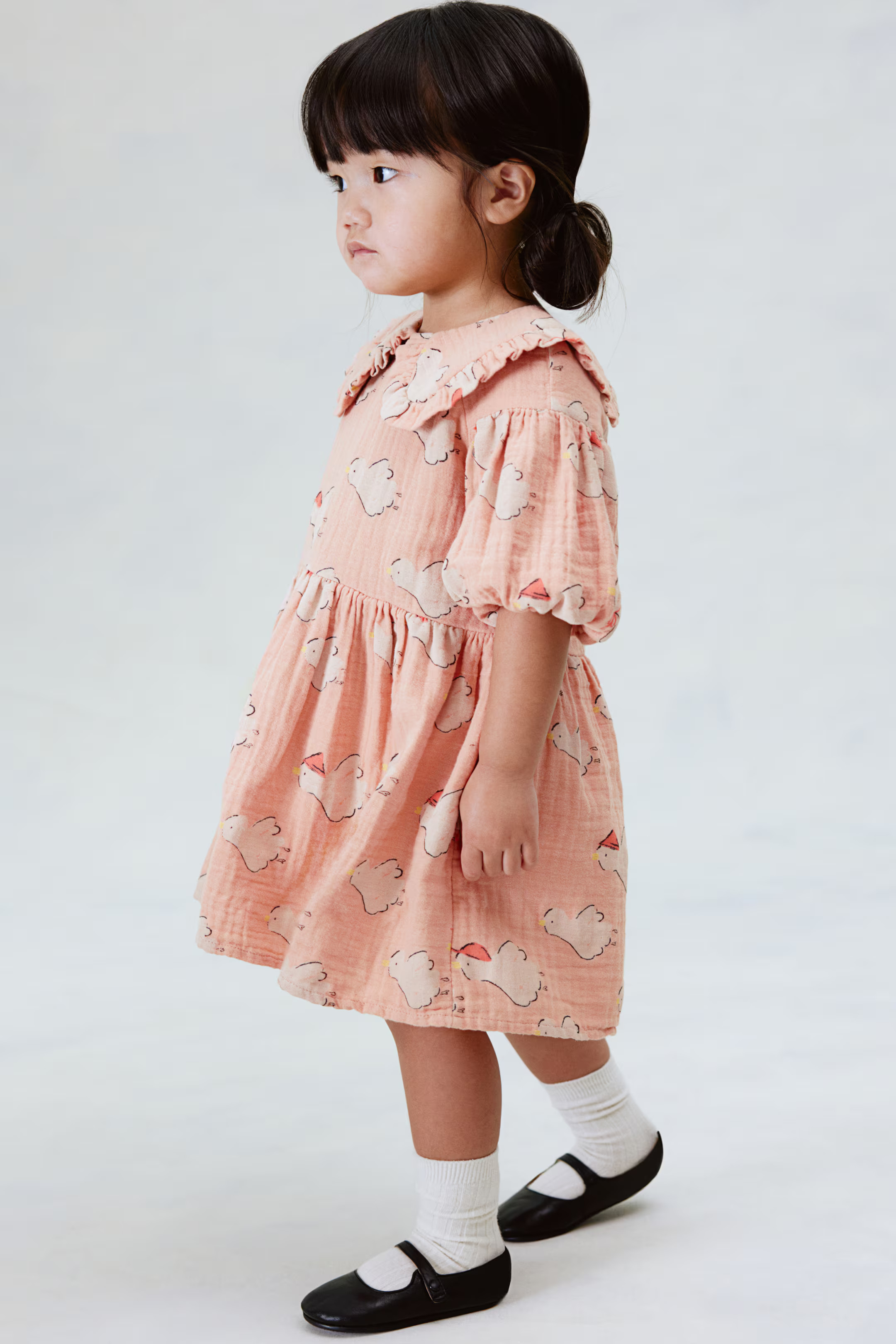 Puff-Sleeved Cotton Dress | H&M (US + CA)