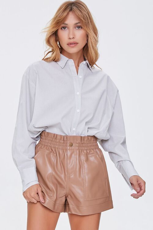 Faux Leather High-Rise Shorts | Forever 21 (US)
