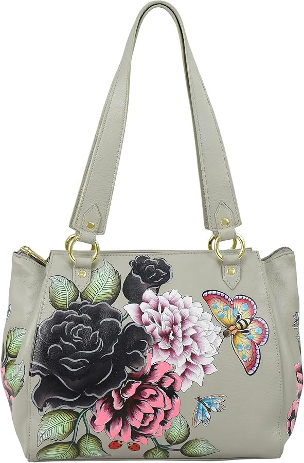 Anuschka 7603 Tote Bag, Women’s Hand-Painted Genuine Leather Handbag | Amazon (US)