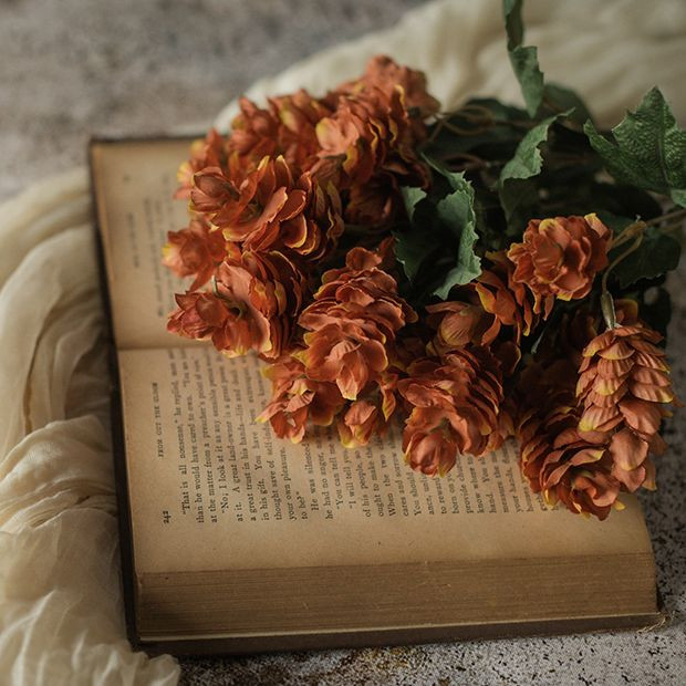 Decorative Brown Hops Bush | Antique Farm House