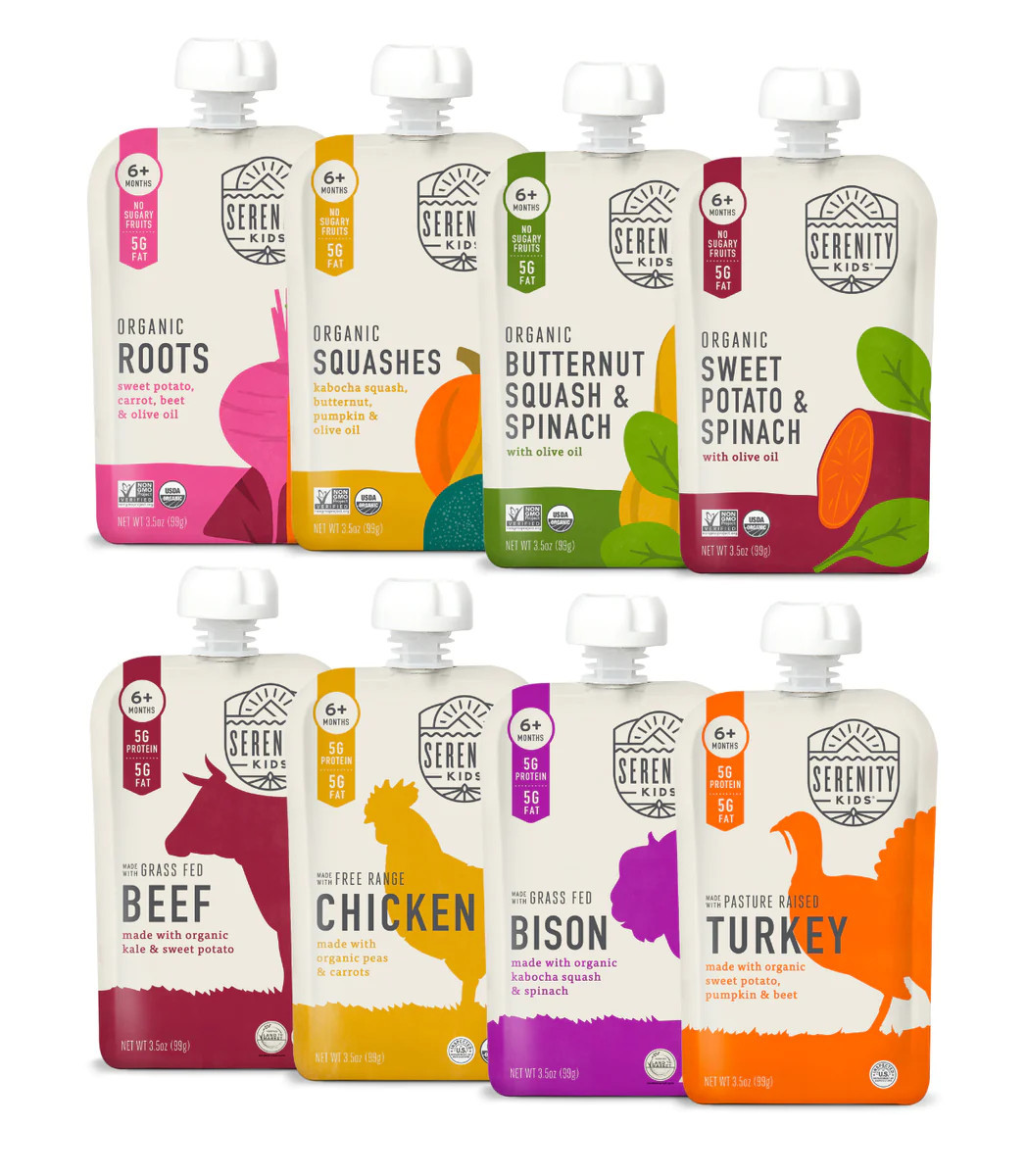 Baby Food Pouch Pack // Meat & Veggies // Serenity Kids® | Serenity Kids