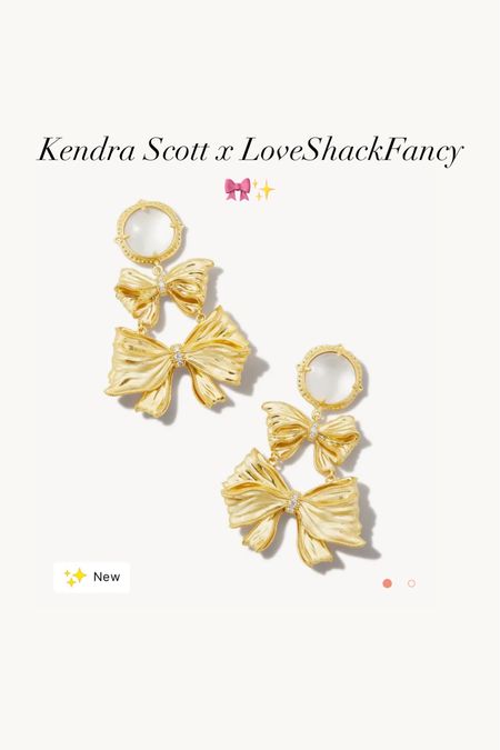 LoveShackFancy x Kendra Scott big bow statement earrings 

#LTKstyletip